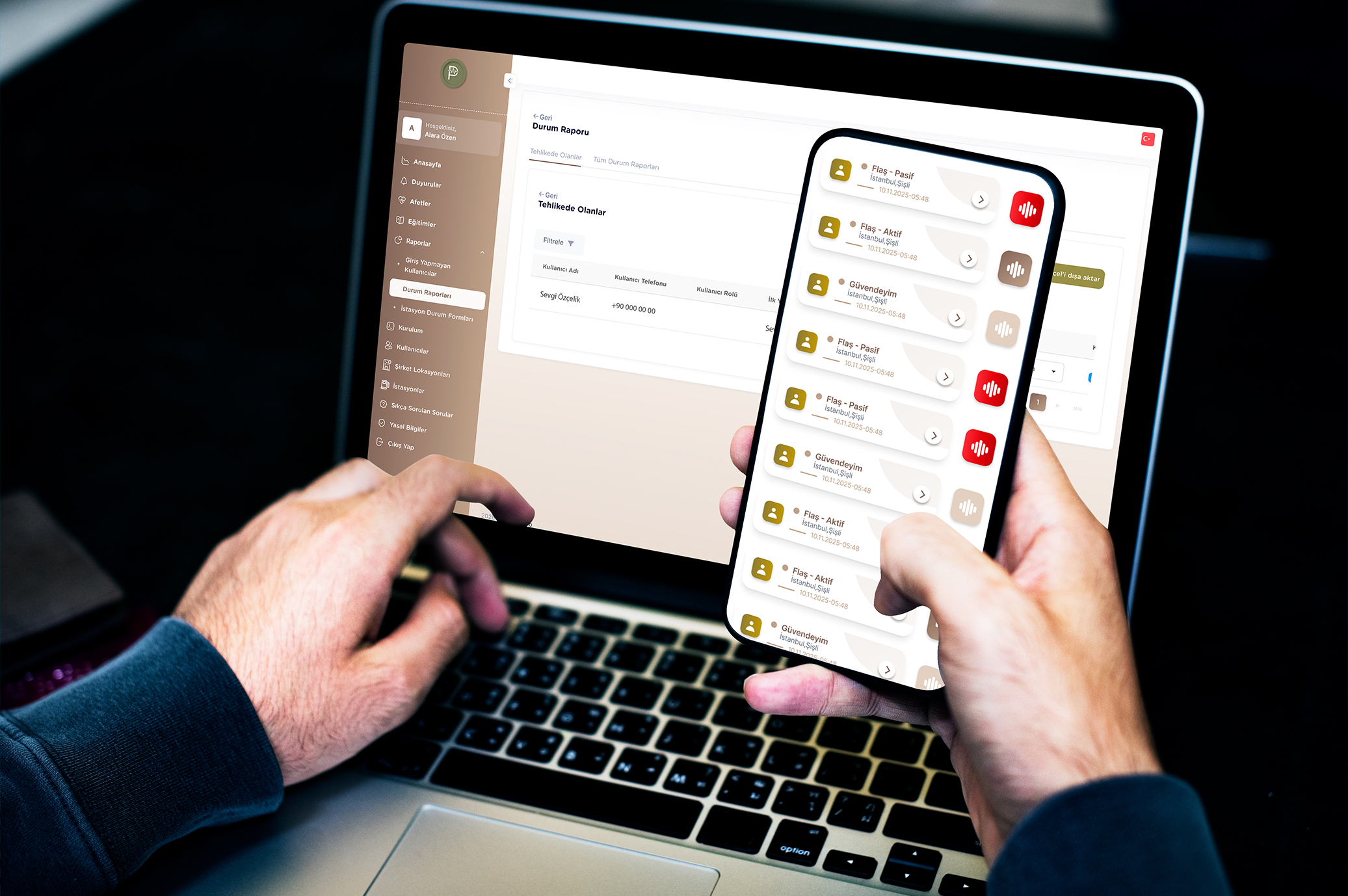 Imagen de comunicación de emergencia